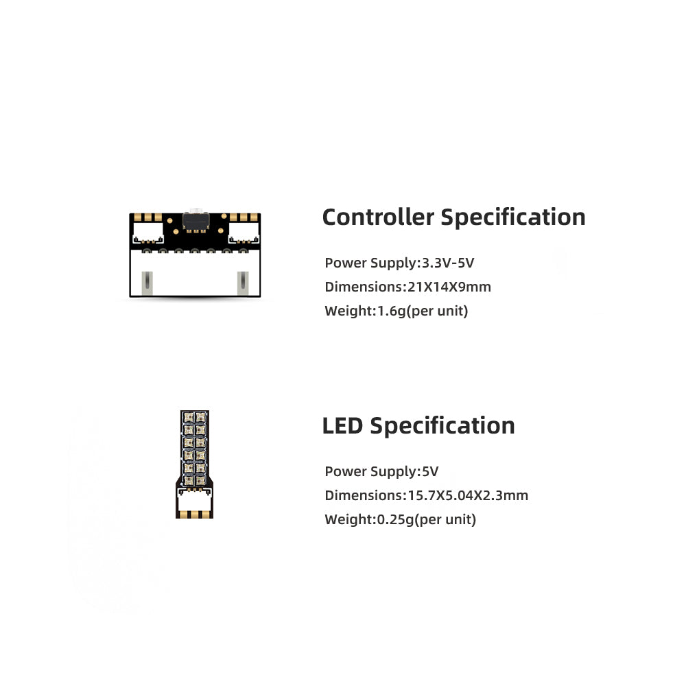 HGLRC RS 레이싱 LED 4개 2812 LED 미 - Drone Kit Plug And Play 리뷰 및 가격